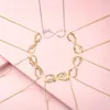 Strands Strings 925 Стерлинговое серебро персонализированное бесконечное название ожерелья для женщин, сделанных на заказ фирменной таблички, подвесные подарки мать 230729
