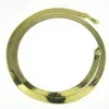 20-24 6mm 10-14 grammi 14k placcato oro giallo catena a spina di pesce collana da uomo da donna270L