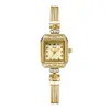 Womens Watches High Quality Vintage Copper Imitation Snake Strap Square Plate Antique Watch