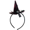 Mini Witch Hat Headband Cobweb Dots Veil Cap Easter Halloween Fancy Dress Costume Accessory Party Headdress Scary Presents LL