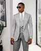 Wedding Suits for Men Floral Jacquard 3 Pieces Peaked Lapel Slim Fit Costume Homme Mariage Business Wear