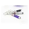 Schlüsselanhänger Lanyards 2 in1 roter Laserpointer Stift Katzen Spielzeug Schlüsselanhänger mit weißem LED-Licht zeigen tragbare Infrarot-Stick lustige necken Haustier Otbyd