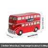 Dekorativa figurer Objekt England Retro Red London Telefonboxbuss Post Model Ornament Children's Room Decoration Harts Crafts