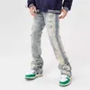 Men's Pants 2023 Ropa Grunge Y2K Street Clothing Hole Tear Pocket Jeans Men's Clothing Straight Hip Hop Gothic Denim Trousers Pantalon Homme Z230731