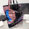 Klasyczne torebki plażowe torebki oryginalne skórzane torby niekośne crossbody moda duża zdolność dla kobiet worka na zakupy torba na ramię 41 cm