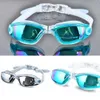 Electroplating UV Waterproof Anti fog Swimwear Eyewear Swim Diving Water Glasses Adjustable Swimming Goggles Women Men