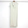 New t-otemea blend mid length draped lapel waist up dress