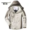 Męskie kurtki CCI płaszcz zimowy z pluszem i zagęszczonym wodoodpornym wiatrowoodpornym kurtką górską dwuczęściową zestaw MC023 230731