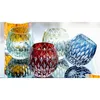 Weingläser Gehobener japanischer Stil Edo Kiriko Kristallglas Handgravur Kaleidoskop Regentropfen Whisky Tumbler Kollektion Luxus Cu Dhnhp