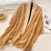 Scarves Winter Cashmere Shawls Wraps Women Hijab Keep Warm Soft Fashion Pashmina Long Shawl Neck Scarf For Ladies Solid Colors