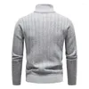 Männer Pullover Pullover Slim Fit Casual Rollkragenpullover Hohe Qualität Männer Winter Dickere Warme Stehkragen Strickjacken 3XL