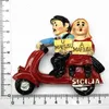 Kylmagneter Italien sicilia malaysia 3D harts kylmagnet turist souvenirer klistermärken hem kök dekoration kylmagnet x0731