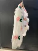 Pelliccia da donna Pelliccia sintetica Autunno Inverno Maglione di pelliccia naturale Cappotto femminile Abiti da donna Fiori di rosa dolce Giacca di cardigan maglione lavorato a maglia di lusso HKD230727