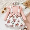 Robes De Fille Robe Pour Enfants 3 Mois Ans Anniversaire Style De Mode À Manches Longues Mignon Floral Princesse Formelle Ootd Bébé Fille 230731