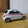 Diecast Model Cars Fiat 500 Kids Toys Gifts for Boys High Simulation Simplicite Diecasts Toy Toy City RMZ City 136 Alloy Car Model Car Back Car X0731