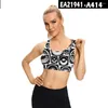 Débardeurs pour femmes Harajuku Lattice Eye Stripe Impression 3D Soutien-gorge de sport sexy Gym Débardeur Débardeur Yoga Running Femme Fitness Bras Femme Tops