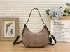 Designer Soft Tabby Half Moon Bags Ladies Totes Gold Hasp Underarm Clemence Shoulder Bag Crossbody Girls Luxury Canvas Handväskor