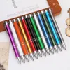 Ballpoint Pens 50pcsLot 12 Colors Business Ballpoint Pen Stationery Ballpen Novelty Gift Office Material School Supplies Free Custom 230729