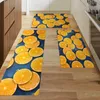 Carpets Orange Print Kitchen Mat Entrance Doormat Fruit Printed Kitchen Rug Home Floor Balcony Anti-Slip Carpet Home Decor R230731