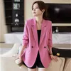 Женские костюмы высококачественные ткани Blazers для женщин Feminino Jackets Coat Ol Styles Профессиональная деловая работа носить топы