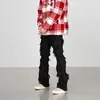 Männer Jeans 2023 Dark Streetwear Quaste Zerstören Schwarz Hip Hop Männer Hosen Y2K Kleidung Gerade Grunge Baumwolle Lange Hosen ropa Hombre