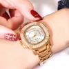 Women watch watches high quality luxury Fashion designer waterproof quartz-battery Full star square alloy 40.5mm watch