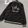刺繍入りの手紙コート女性のための野球ジャケットファッションストリートスタイルのコート高級ジャケットアウター