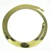 20-24 6mm 10-14 grammi 14k placcato oro giallo catena a spina di pesce collana da uomo da donna270L