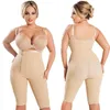 Fajas colombianas kvinnors sömlösa lår slimmare öppen byst formade företag kontroll bodysuit full body shaper plus size247k