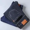 Männer Jeans 2023 Herbst Winter Männer Stretch Dicke Fleece Smart Kausalen Mode Business Denim Warme Hose Mann Hohe Qualität plus Größe Jean