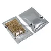 Packing Bags 100Pcs/Lot Plastic Aluminum Foil Resealable Zipper Packaging Bag Food Tea Coffee Cookie Pouch Smell Proof Self Seal Retai Otkil