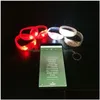 Décoration de fête Led Sile Glow Bracelet Boosting Props Concert Poignet Drop Delivery Home Garden Festive Supplies Event Dhmeh