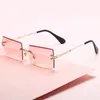 Lunettes de soleil Mode Rose Violet Carré Femmes Marque Designer Rétro Lunettes De Soleil Femme Rectangle Lentille Vintage Petit De Sol 230729