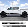 2 pièces pour Ford F150 F-150 élégant voiture porte côté jupe autocollants vinyle corps décalcomanies course bande Auto extérieur décor accessoires249r