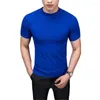 Suéteres Masculinos Outono Masculino Gola Semi-alta Tricô Masculino Meia Manga Tricô Tops Mola Stretch Chandail Heding Outerwear