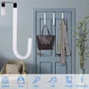 Hangers Grote Maat Deurhaak Hoog Mangaan Staal PVC Anti Slip Impregnatie Kast Hanger Kapstok Opslag Organizer Home Accessor