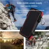 Bancos de energia para celular 24000mAh Banco de energia solar Carregamento rápido Powerbank Bateria externa à prova d'água Poverbank Lanterna para iPhone Xiaomi Huawei L230731