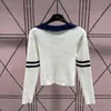 Women T Shirt Pullover Sweter V Szyjka Moda Top Let