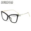 Brilmontuur Mode Cat Eye Brillen Frame Vrouwen Computer Optische Bril Spektakel Voor Vrouwen Transparant Clear Lens Vrouwelijke RS214 x0731