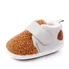 Första vandrare Dogeek Autumn and Winter Neborn Warm Baby Shoes Girls Toungs Toddler Non-Slip Walker Spädbarn Söt