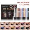 Eye ShadowLiner Combination 12pcsset Durable Sweatproof Eyeliner Pencil Kit di matite per ombretti Lasting Eye Liner Pencil Pigment Waterproof Eye Makeup Tools 230731