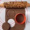 Rolling Pins Pastry Boards Christmas Rock Snowflake Elk Wooden Embossing Baking Cookies Biscuit Fondant Cake Patterned Roller 355cm 230731