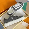 Toppdesigners time out skor kvinnor casual skor traved gummi yttersula sneakers lyx kalv läder presbyopia duk trycktränare utomhus trendskor