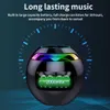 Mini alto-falantes mini alto-falante bluetooth portátil com luz led rádio alto-falantes despertador temporizador leitor de música caixa de som baixo