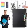 Bloc-notes A5 Smart Notebook réutilisable Étanche effaçable Bloc-notes à spirale Relié Étudiant Dessin Carnet de croquis avec stylo Fournitures de bureau Cadeau 230729