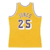 Elgin Baylor Johnson Basketball-Trikot Los Worthy Angeles Eddie Jones James Worthy Jerry West Nick Van Exel Throwback Yellow Größe S-XXL