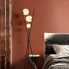Lampadaires nordique Simple noir acier lampe à Led salon Loft éclairage sur pied décor à la maison chambre chevet barre lumineuse Table