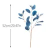 Decorative Flowers & Wreaths 2 Pieces Artificial Fake Green Plants Long Branches Pointed Leaves Festival Party Supplies Home Bedroom Living