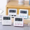 Timers elektronisk väckarklocka 73,5*73,5 mm multifunktionell display timer Desktop Digital Clock Kitchen Cooking Timer utan batteri