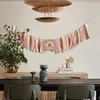 Banner Bandiere Boho Arcobaleno Banner Compleanno 1 anno Ragazza Happy 1st One Year Birthday Party Decor Chair Banner Baby Shower Battesimo Gender Reveal 230731